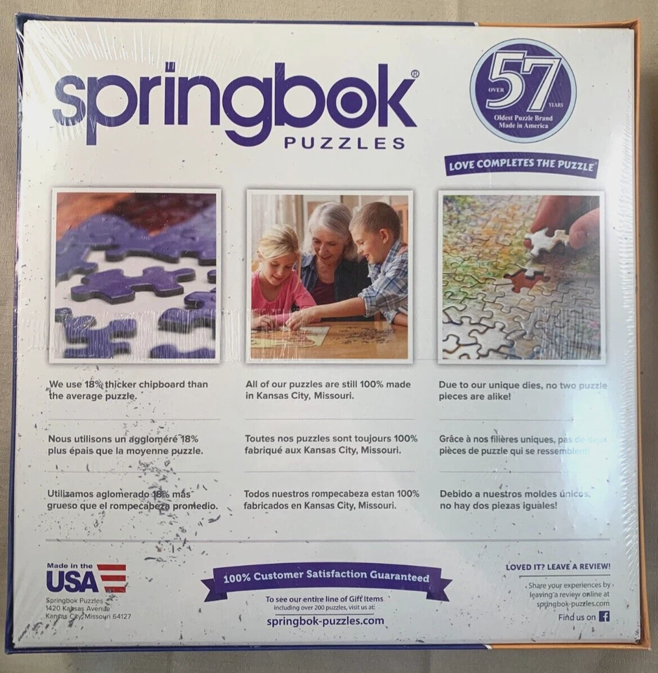 2020 Springbok Getting Away 1000 Piece Puzzle - New, Factory Sealed - Image 2 of 4
