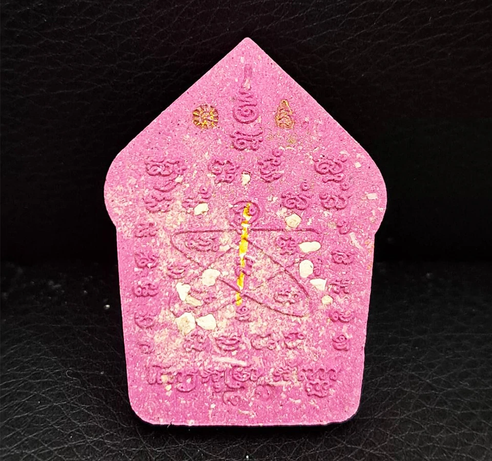 Thai Amulet Phra Khun Paen Prai Purple LP Tim Jun Gold Takrut Love Charm Wealth - Image 4 of 4