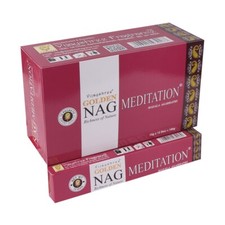 Vijayshree Golden Nag Meditation Räucherstäbchen 12x15g 180 Stk Duft Yoga