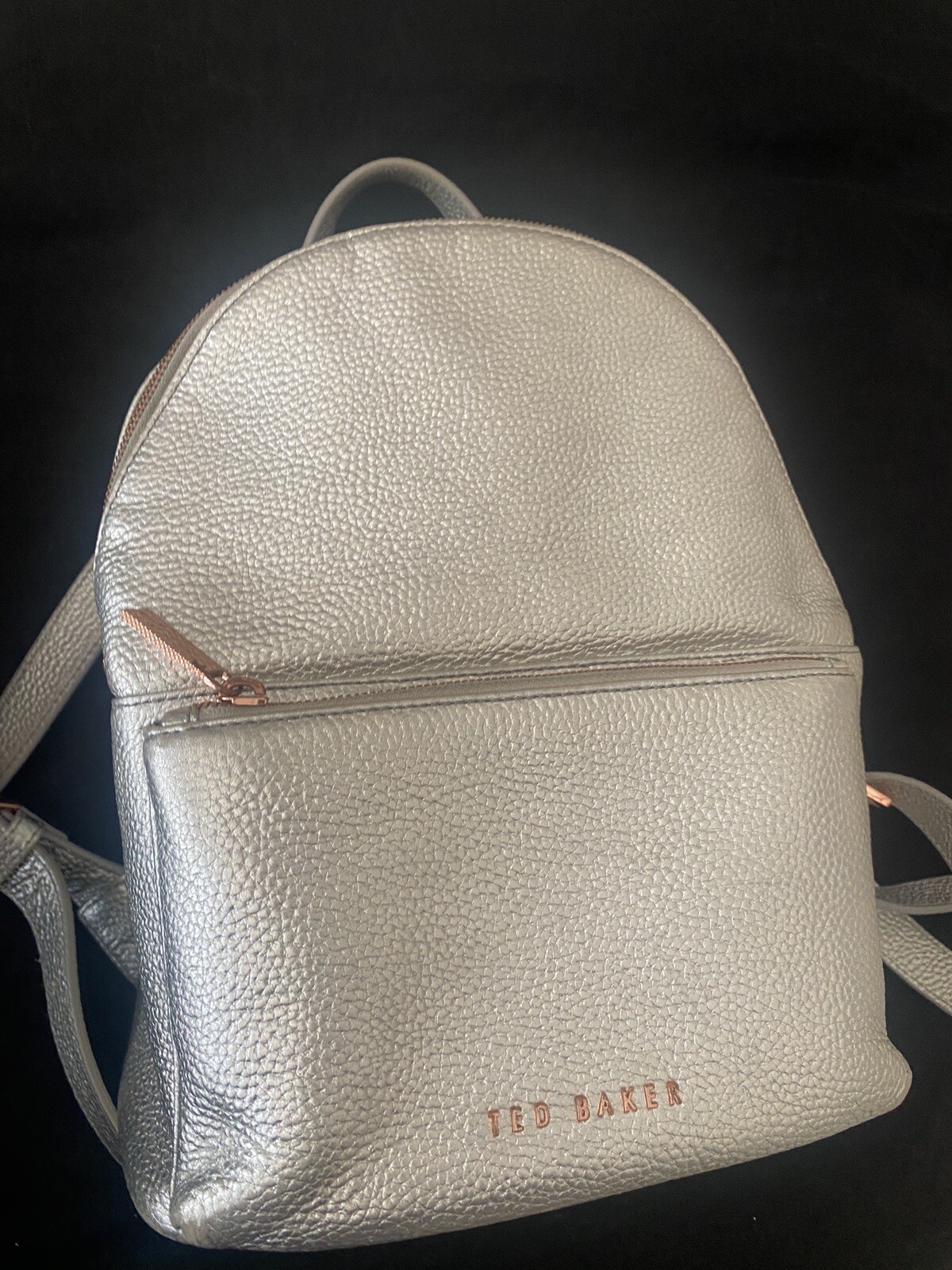 TED BAKER SILVER METALLIC BACKPACK - image 2