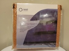 Nestl Bedding Duvet Cover 3 Piece Set California King Rust Soft Microfiber New