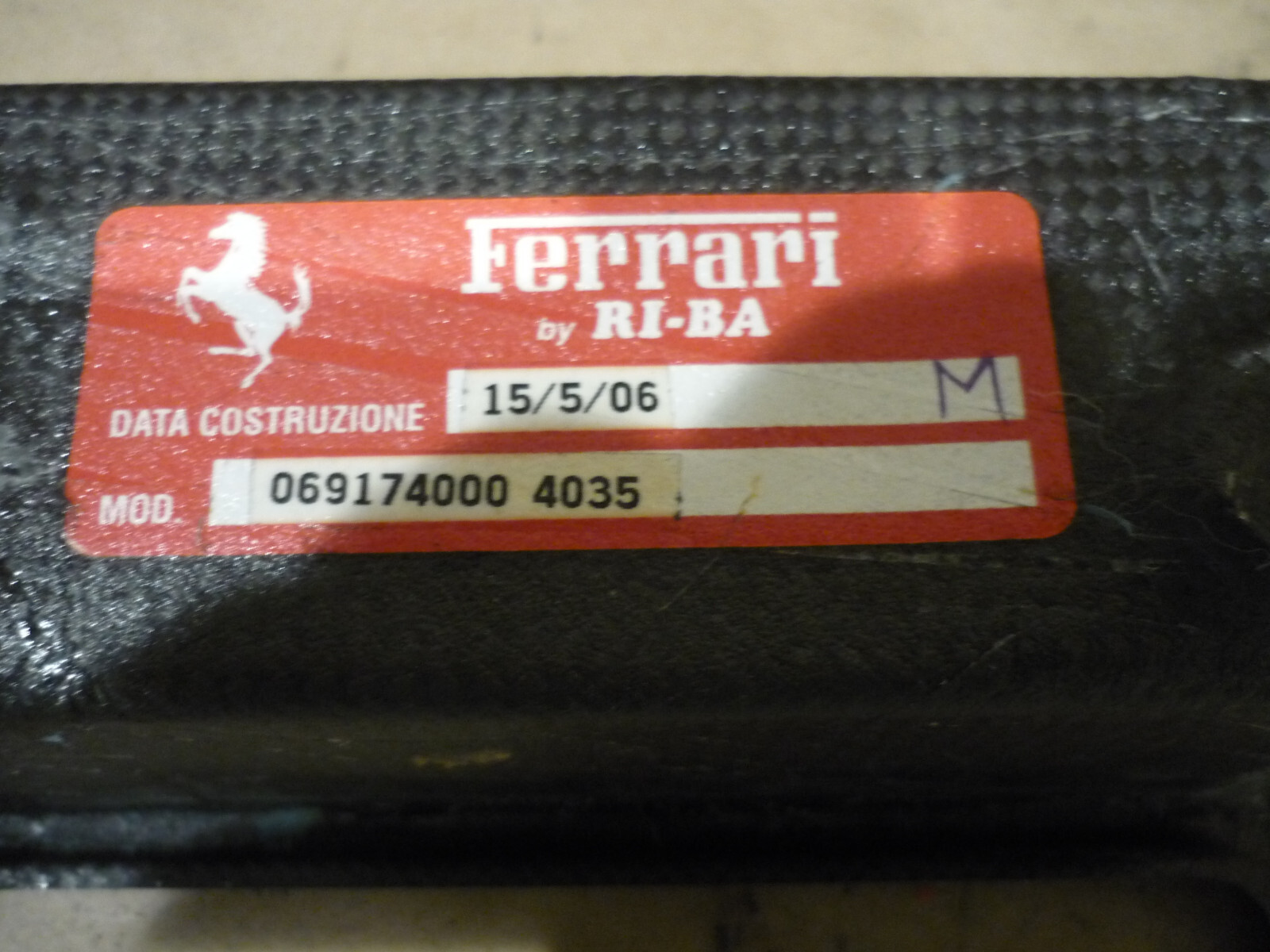 Ferrari 430 Spider - Center Console Button Panel Carbon Fiber - P/N 69174000