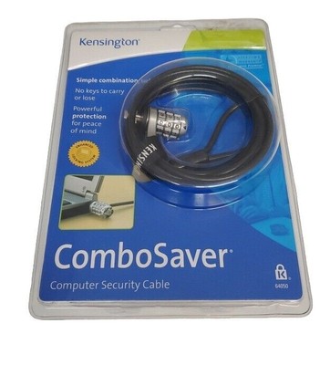 NEW Kensington 64050 ComboSaver Notebook Computer Laptop Cable Combination Lock