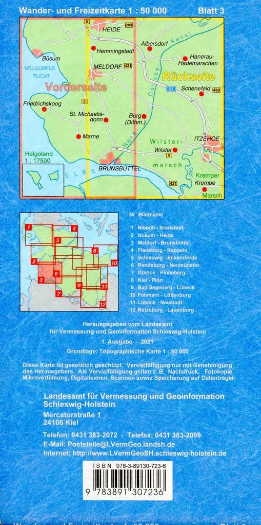 Thumbnail - Meldorf - Brunsbüttel 1:50 000 | 2021 | Deutsch