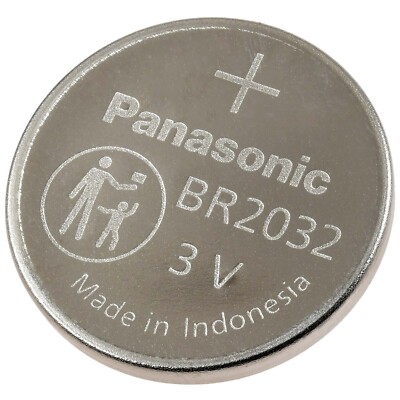 Lithium Knopfzelle Panasonic BR2032 BR-2032/BN 20mm 3V 200mAh Lithium Silber