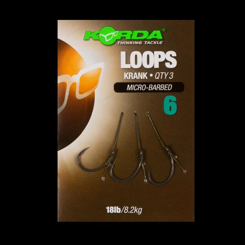 Петли Korda с микрозазубами Haken Loops Krank 18 фунтов 3 Штюка для Карпфенхакена Karpfenmontage