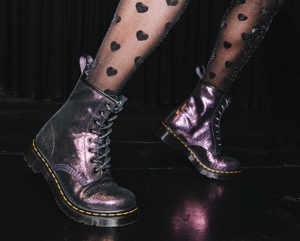 Dr. Martens 1460 DISCO IRIDESCENT SUEDE Classic with a Twist SUPER  COMFORTABLE | eBay