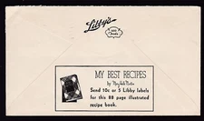 POSTAL HISTORY (2 SIDES) LIBBY, McNEILL & LIBBY 1935, WAUPUN, WIS.