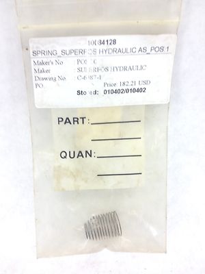 NEW! DAMCOS SUPERFOS AS_POS10 HYDRAULIC SPRING DRAWING C-6387-1  FAST SHIP!(F257