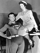 George Reeves Phyllis Coates as Lois & Superman Classic TV Show Photo 5" x 7" 