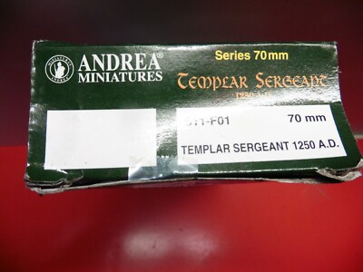 Figurine Andrea Miniatures – Templier Sergent 1250 En Métal à Peindre