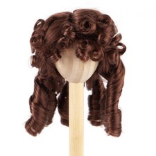 Monique Chestnut Brown Synthetic Mohair Breanna Curly 7"-8" Doll Wig