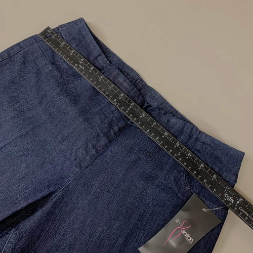 MULTIPLES Ankle Pants Petite Women's Sz 12 Denim M2623P - Picture 10 of 13
