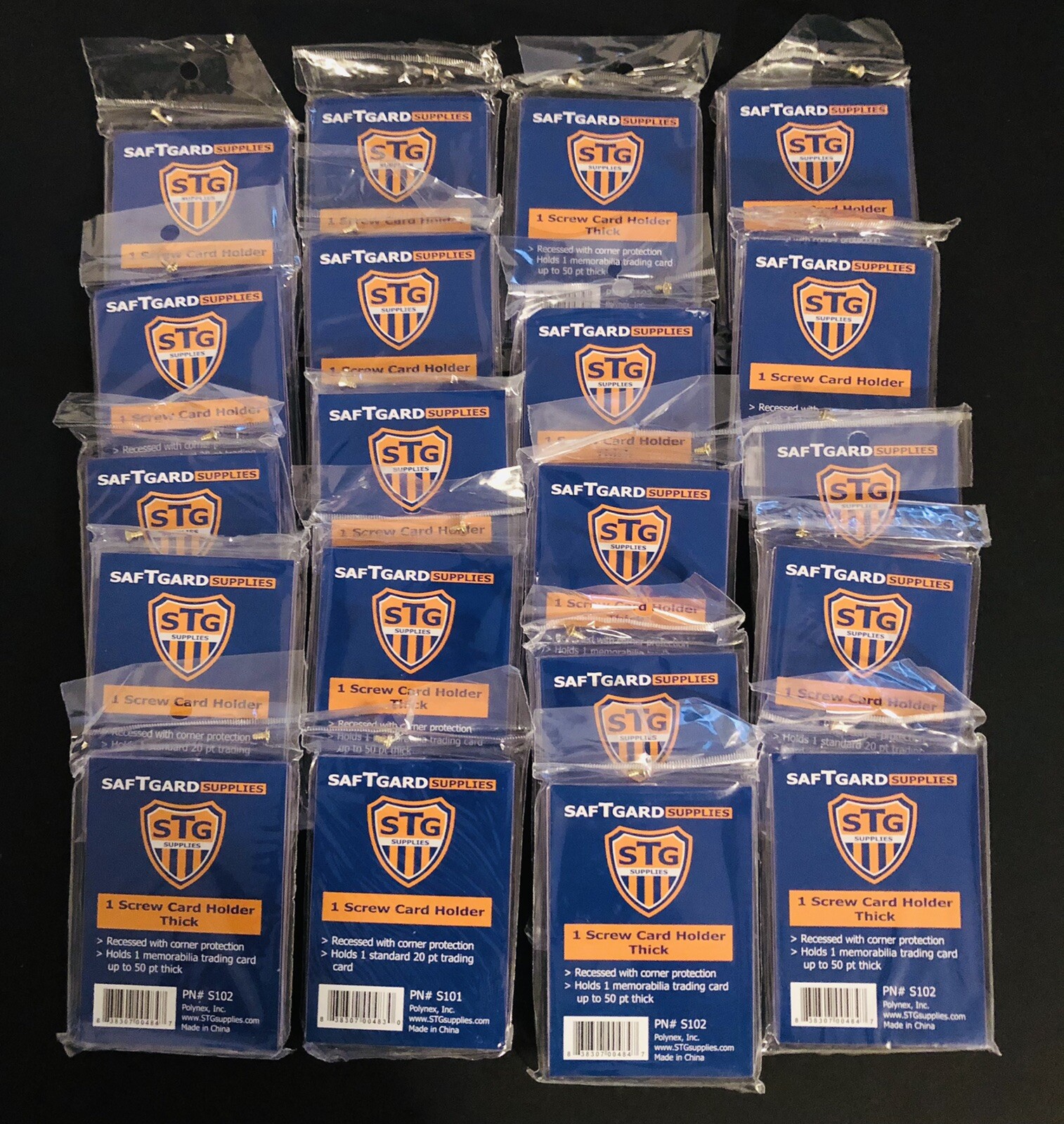 SafTGard 1 Screw Card Holder Thick Size Card Up To 50 pt eBay