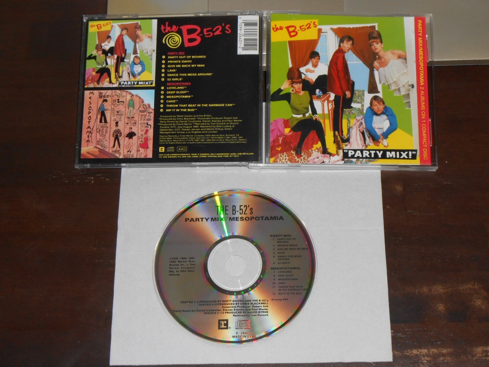 THE B52's Party Mix Mesopotamia 2 in 1 CD USA 12 tracks Reprise 9 264012 eBay