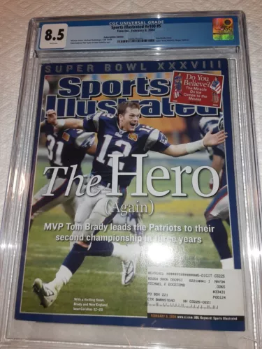 Tom Brady Super Bowl XLIX Sports Illustrated Magazine February 9, 2015 CGC 8.5