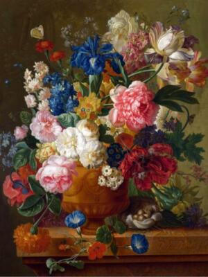 My Paint By Numbers - Flowers in a Vase, Paulus Theodorus 12'' x 16 - AS IS
