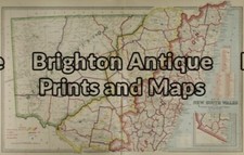 Mapa antiguo 9-064 - Atlas pintoresco de Nueva Gales del Sur - alrededor de 1886 cromolitogro