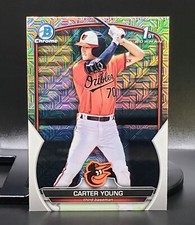 Carter Young (2023) Bowman Chrome RC Mega Box Mojo Refractor #BCP-183
