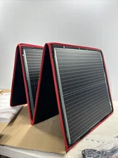 DOKIO 160W 18V Portable Solar Panel Kit (ONLY 9lb) Folding 160w, Red ,black 