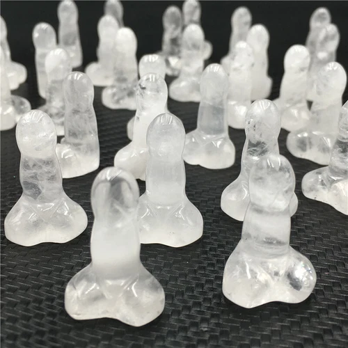 Wholesale Natural mix mini Penis Carved quartz Crystal Massager Wand Healing - Picture 60 of 296