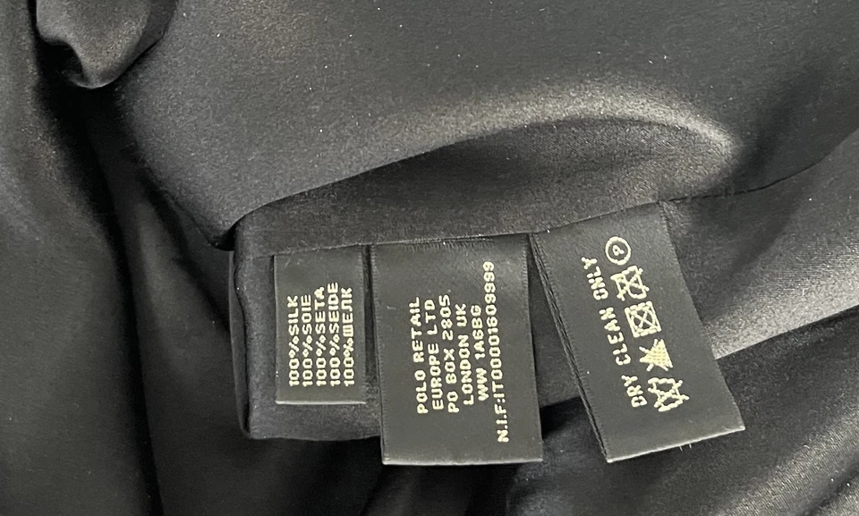 Vestido Vaina Ralph Lauren Etiqueta Negra Sin Mangas En Capas-Detalle Hasta la Rodilla Talla 4 Foto 4 de 4