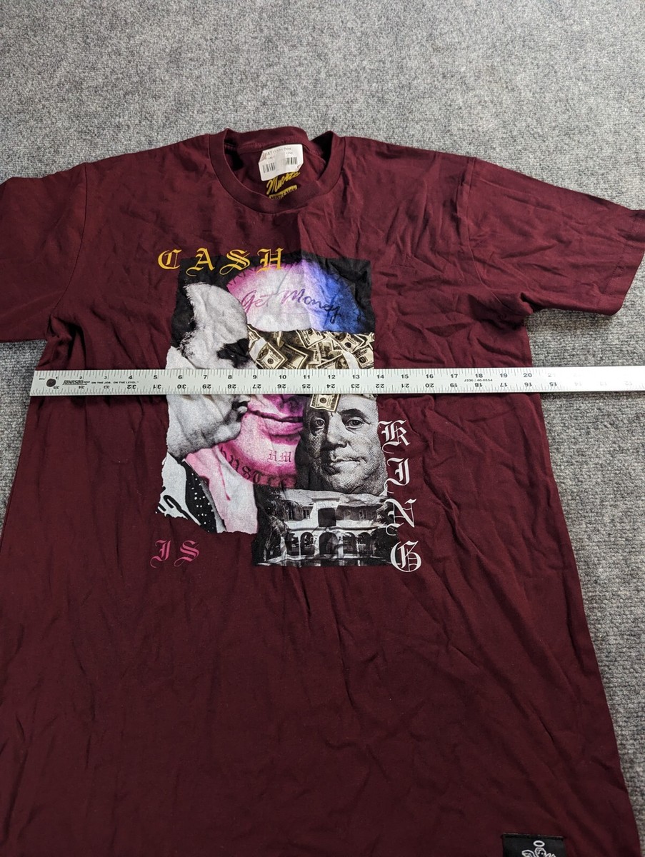 Muerte Hustle Daily T Shirt Mens L Maroon Cash Get Money | eBay