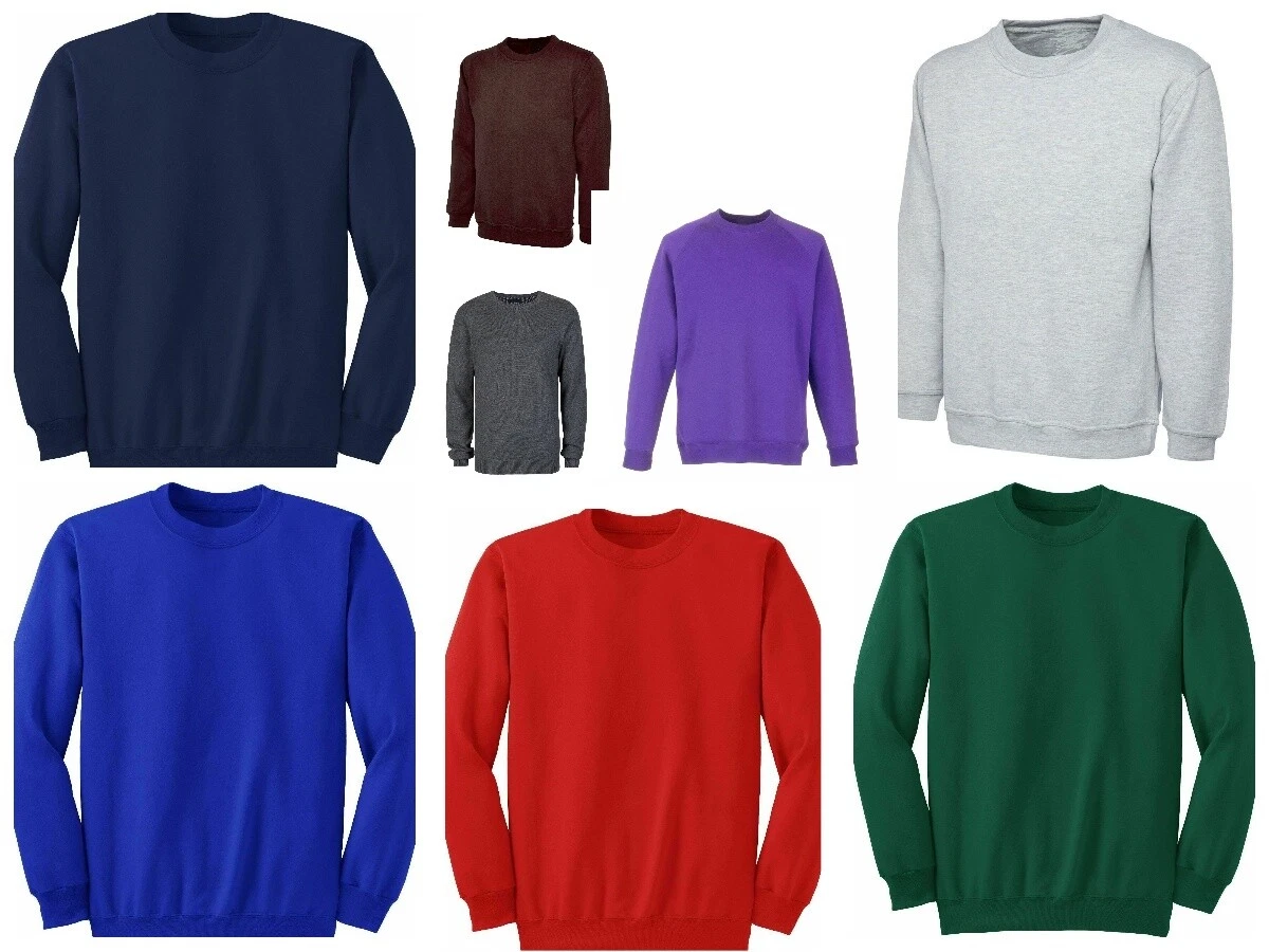KIDS SCHOOL JUMPERS CREW NECK ROUND NECK UNIFORM FLEECE