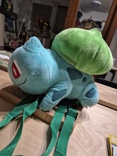 Bulbizarre Peluche Sac A Dos Velours Pokémon -30 Cm X 26