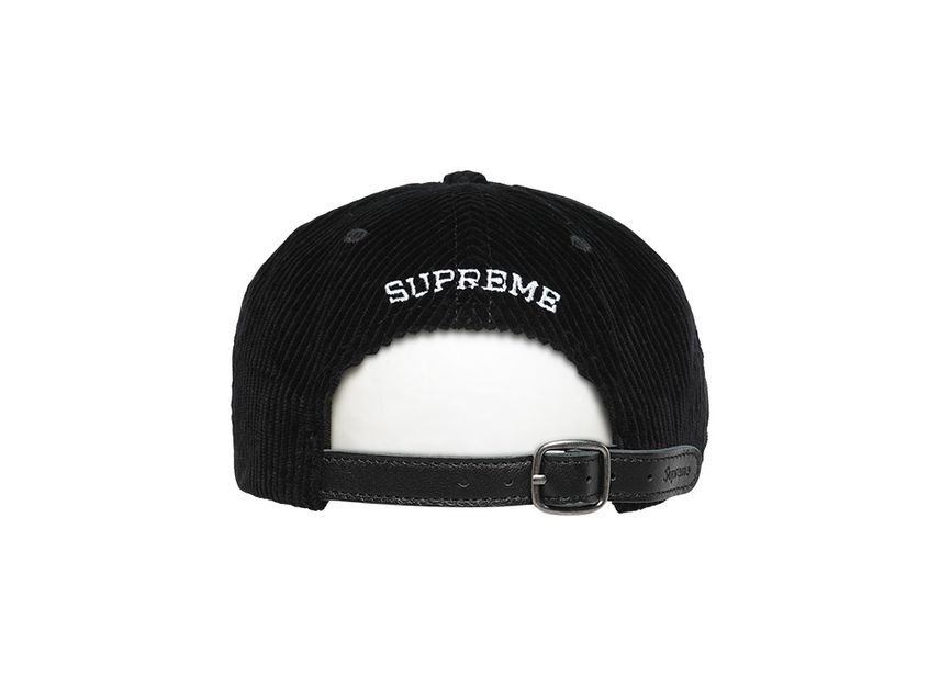 帽子 Supreme Corduroy S Logo Black Supreme Corduroy S Logo 6-Panel (FW23) - $58