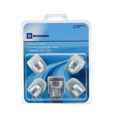 OEM GM 2003-2024 Chevy GMC Chrome Wheel Lug Nut Lock Kit 85632247