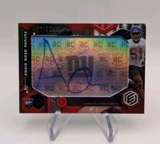 Azeez Ojulari 2021 Panini Elements FS-AOJ Red Future Neon Signs Auto RC #d/50