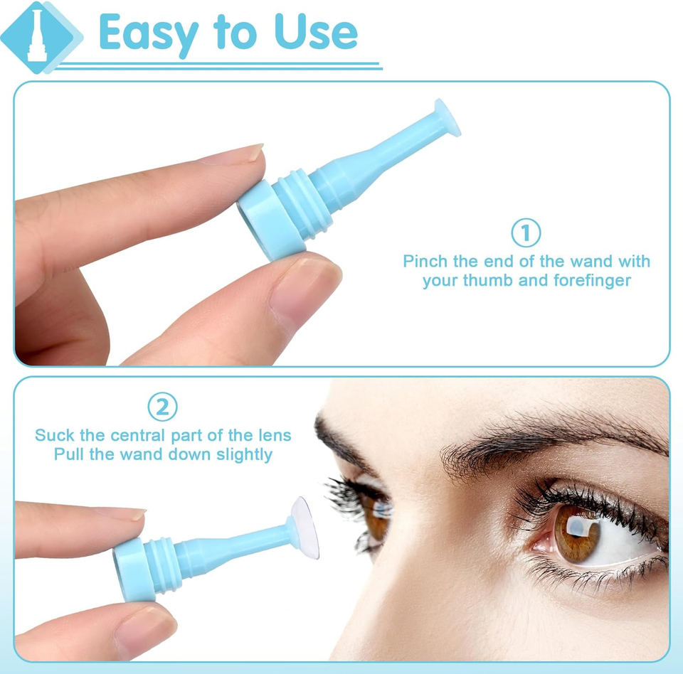 10 Pack Hard Contact Lens Insertion and Removal Tool for RGP and