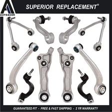 Front Upper, Lower, Lateral Control Arms, Links & Tie Rods 10p for JAGUAR XF XFR