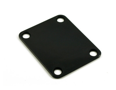 WD Music 4 Hole Neck Plate Black Fits Fender & Charvel NBS3B 