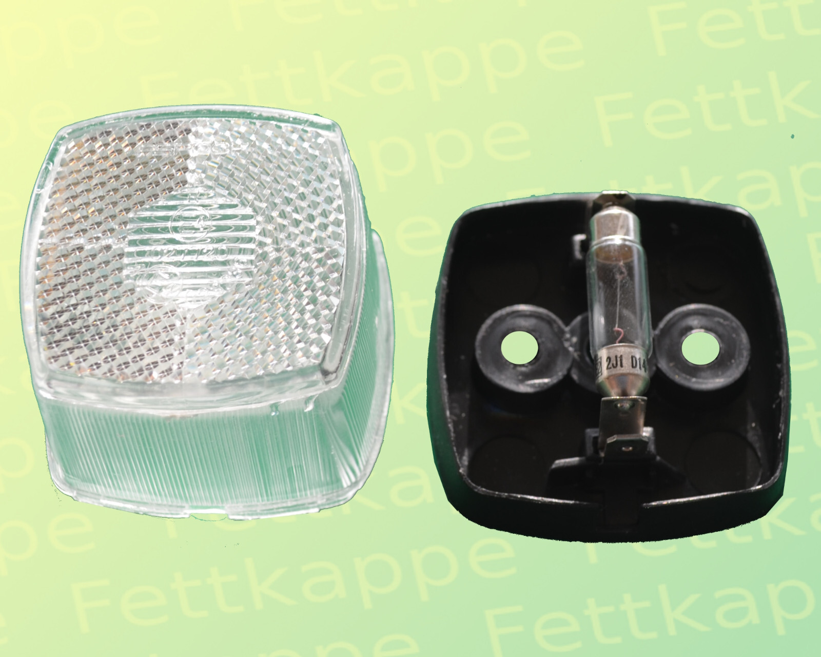 2x Aspöck Squarepoint Begrenzungsleuchte weiss 21-5200-017 mit  