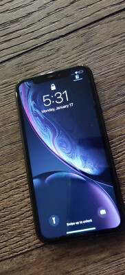 Apple iPhone XR - 64GB - Black (Unlocked) A1984 (CDMA + GSM) 