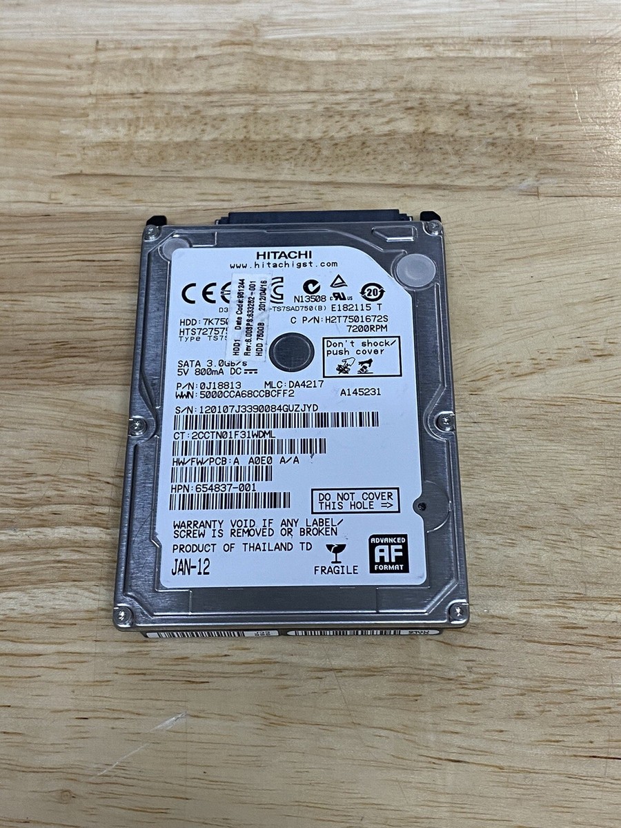 Hitachi 750GB HDD 7K750 7200RPM | eBay