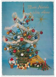 Immagini Natale Anni 70.Presepe Albero Palle Vetro Decorazioni Anni 60 70 Babbo Natale Cartolina Auguri Ebay