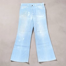 Vintage 1970s Levi's Flare Bell Bottom Jeans 36x30 USA Made True Vintage