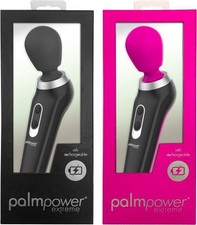 PalmPower Extreme USB Rechargeable Personal Massager Pink Black Wellness