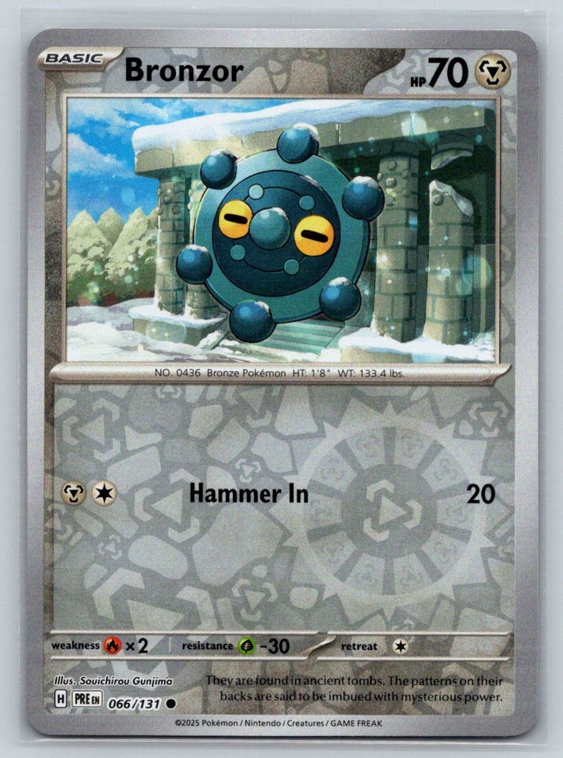 Bronzor Reverse Holo Common SV: Prismatic Evolutions 066/131 NM