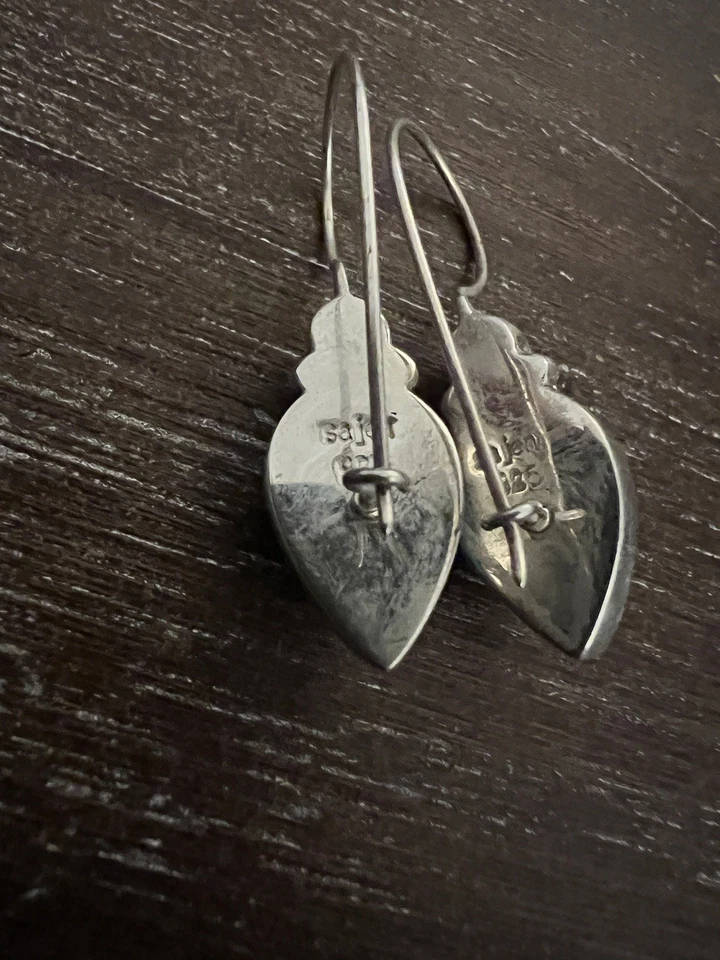 Pendientes Sajen Turquesa, Perla Plata de Ley 925.  Foto 4 de 4