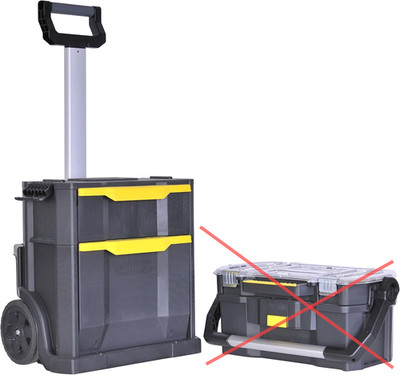 Stanley STST1-79231 Modularer 2-in-1-Werkzeugkasten | Mobiler Werkzeugkasten 