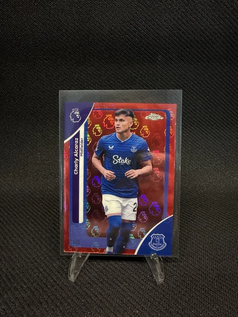 Topps Chrome Premier Leauge 2025/26 Logofractor Charly Alcaraz /5 Everton #81