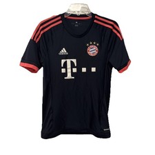 FC Bayern Munich Adidas Football Soccer Jersey Size S Navy Pink