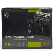 MSI MAG A1250GL PCIE5 Fully Modular Compact Gaming 1250W Power Supply 80+ Gold