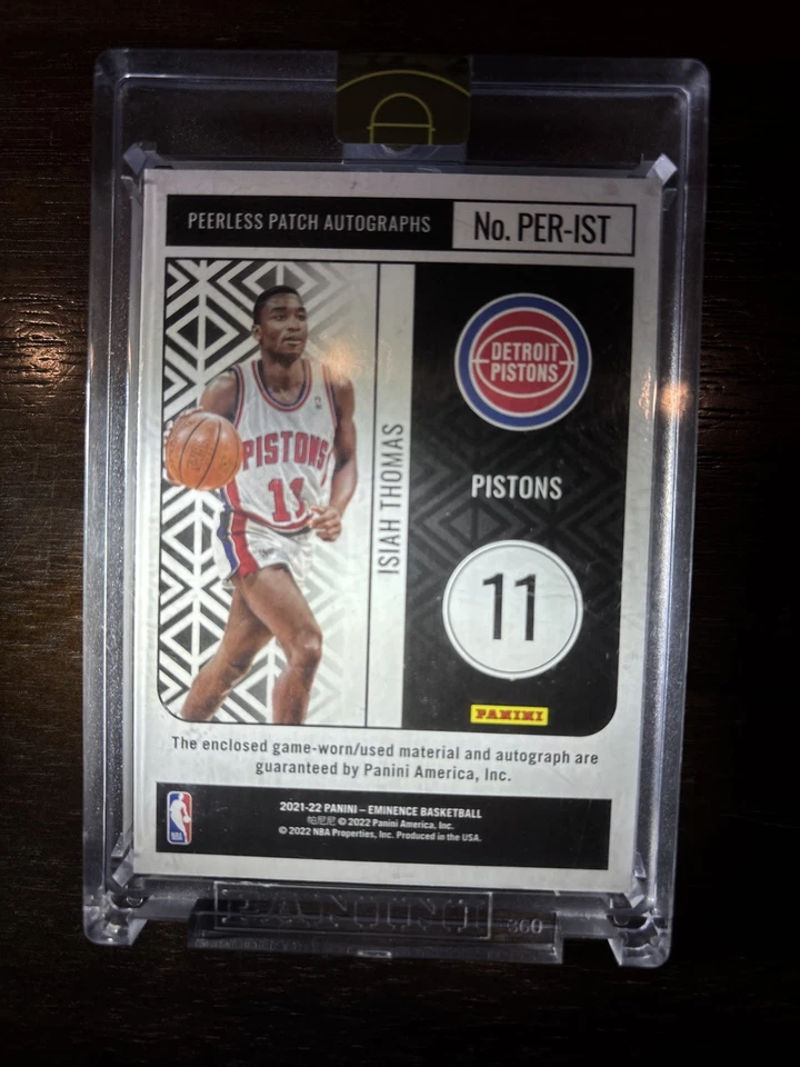 2021 Eminence Isaiah Thomas Peerless Patch Auto 1/1 - Image 2 of 2