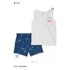 NWT Carters Toddler Boys Ready for Waves Shark Tank Top Shorts Outfit Size 3T