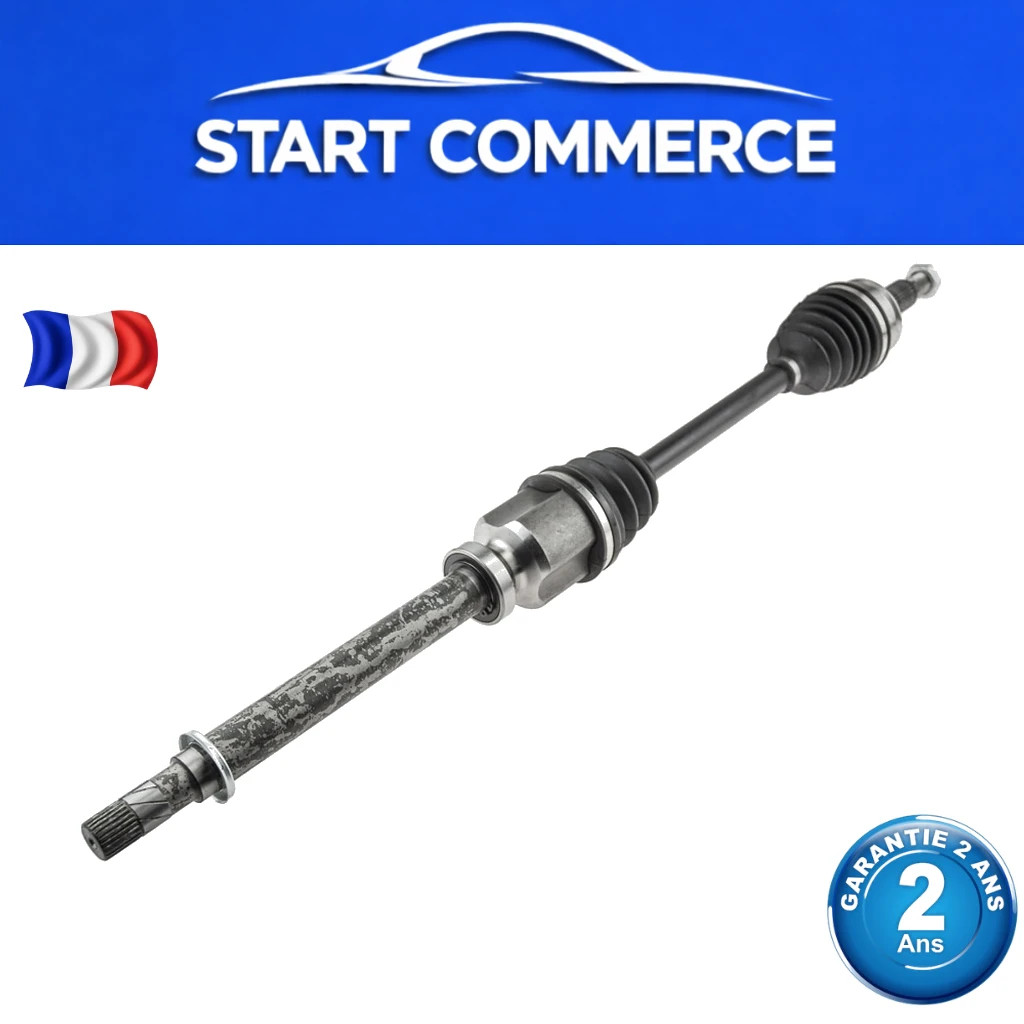 Cardan avant droit anti-vibration pour transmission Renault Kangoo II